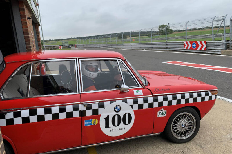 Tom at Snetterton about to join the pit lane