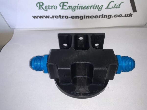 Remote oil filter housing